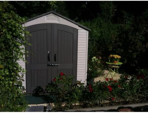 Tan Garden Shed 132.7 x 204.4 x 227.9 cm