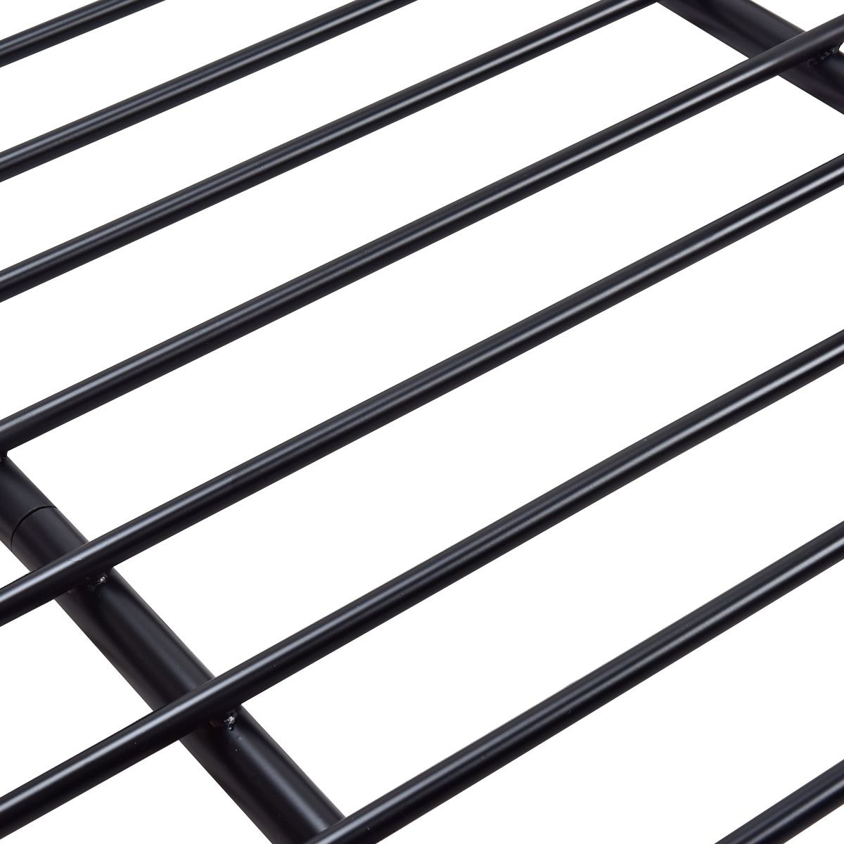 Metal Luggage Rack Vehicle Support Bar High Strength Rustproof Steel 120x98x16.5cm,Black -