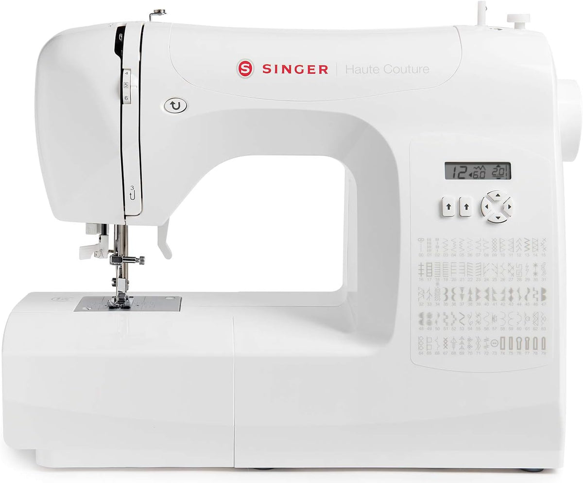 Haute Couture F527C Professional Electronic Sewing Machine, 80 Stitches, Utility, Elastic, Decorative, Easy for Beginners Electric Portable, Home
