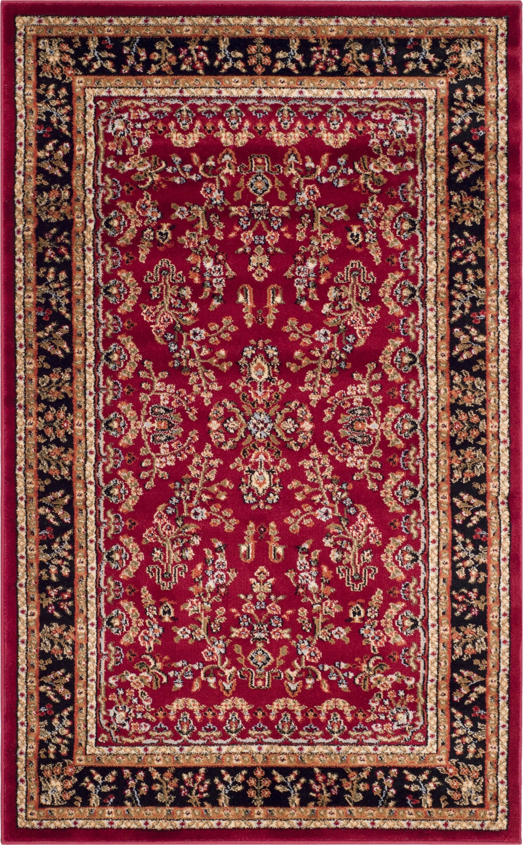 Safavieh Lyndhurst LNH331B 2'3" x 4'0" Red / Black Area Rug - Product image 1