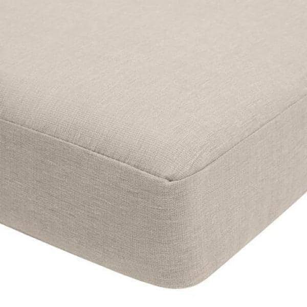 20 in. x 20 in. CushionGuard Trapezoid Outdoor Dining Chair Replacement Seat Cushion in Putty - Product image 1