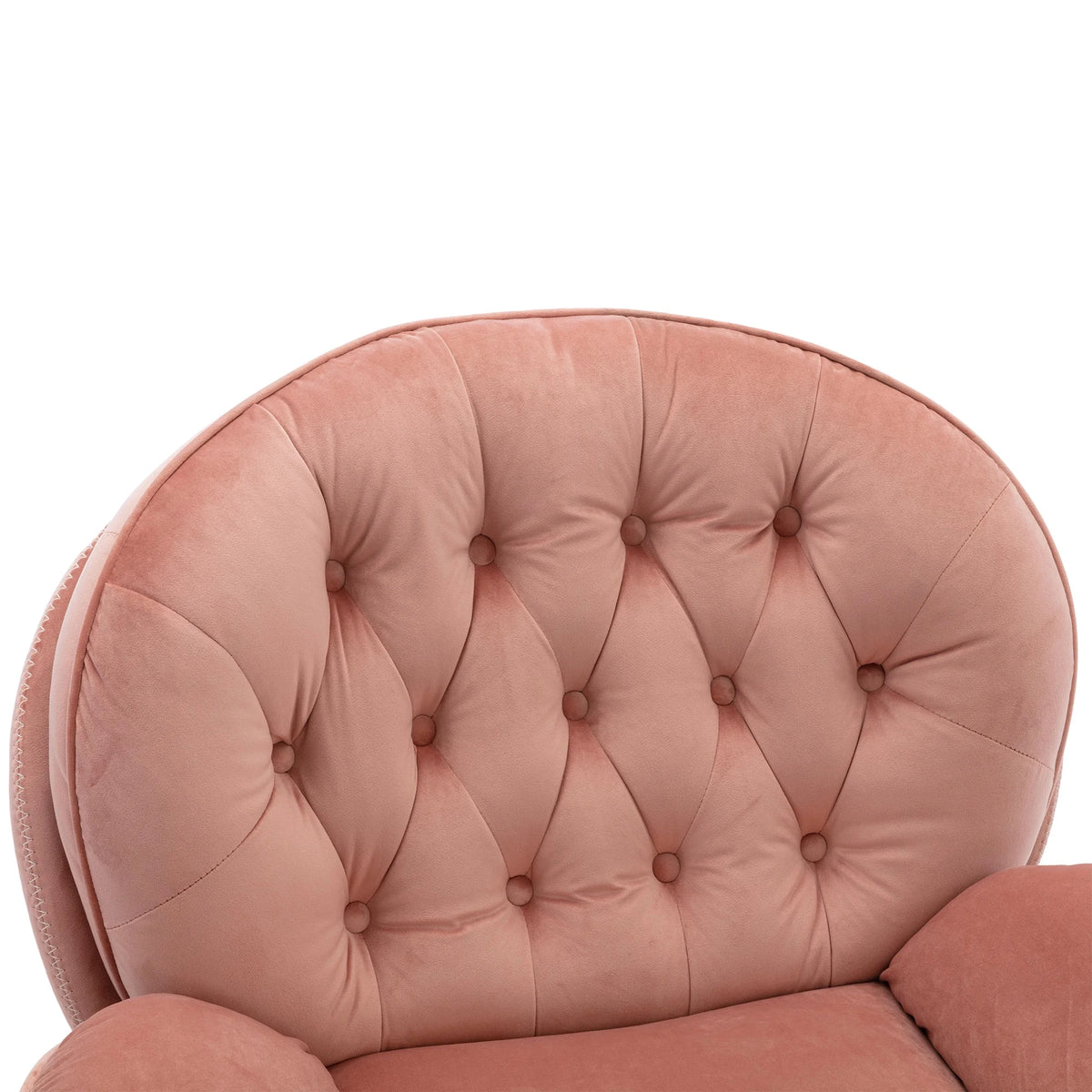 Swivel Accent Chair with Ottoman, Velvet Accent Chair with Footrest, Mid - Product image 20