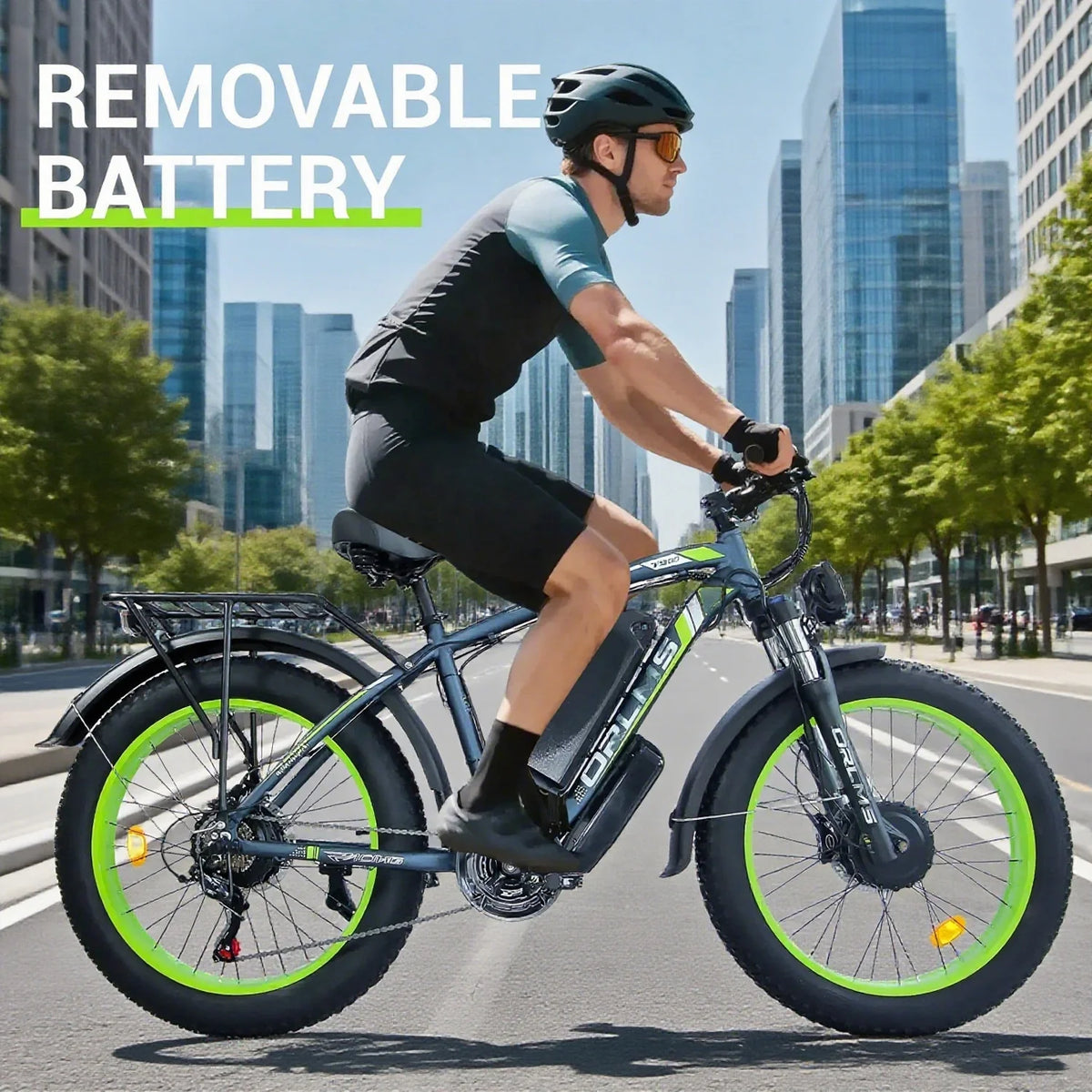 5000w Peak Dual Motor Electric Bike, 26" Fat Tire Shimano 21 Speed 45 MPH Commuter Mtb - Product image 6