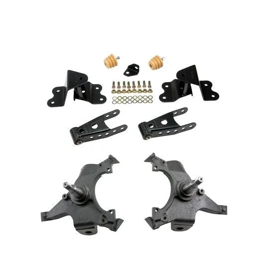 BELLTECH 685 LOWERING KITS Front And Rear Complete Kit W/O Shocks 1992-1998 Chevrolet Silverado/Sierra C1500 (Std Cab ext 454 SS) 2 in. F/4 in. R drop W/O Shocks