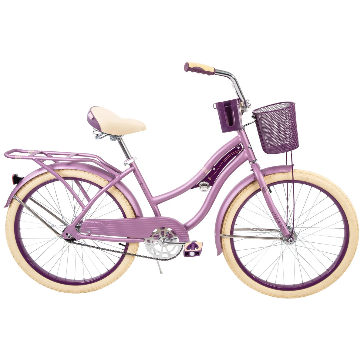 24" Nel Lusso Girls' Cruiser Bike, Purple Satin - Product image 4