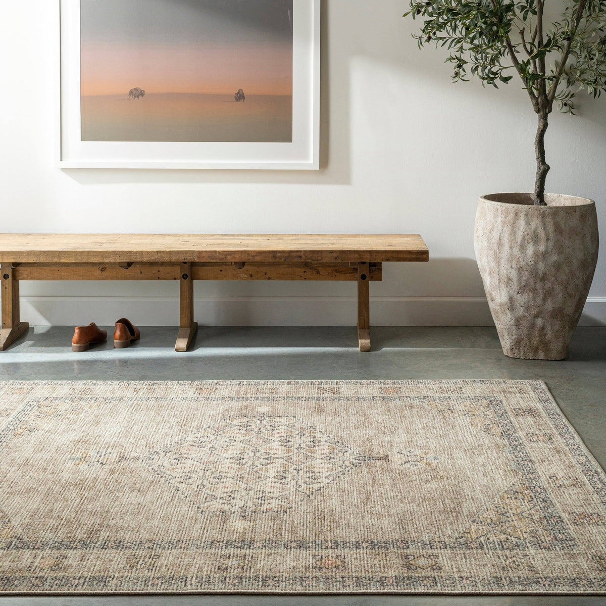 Becki Owens x Surya Lila Area Rug - 6'7" x 9' - Off-White - Product image 1