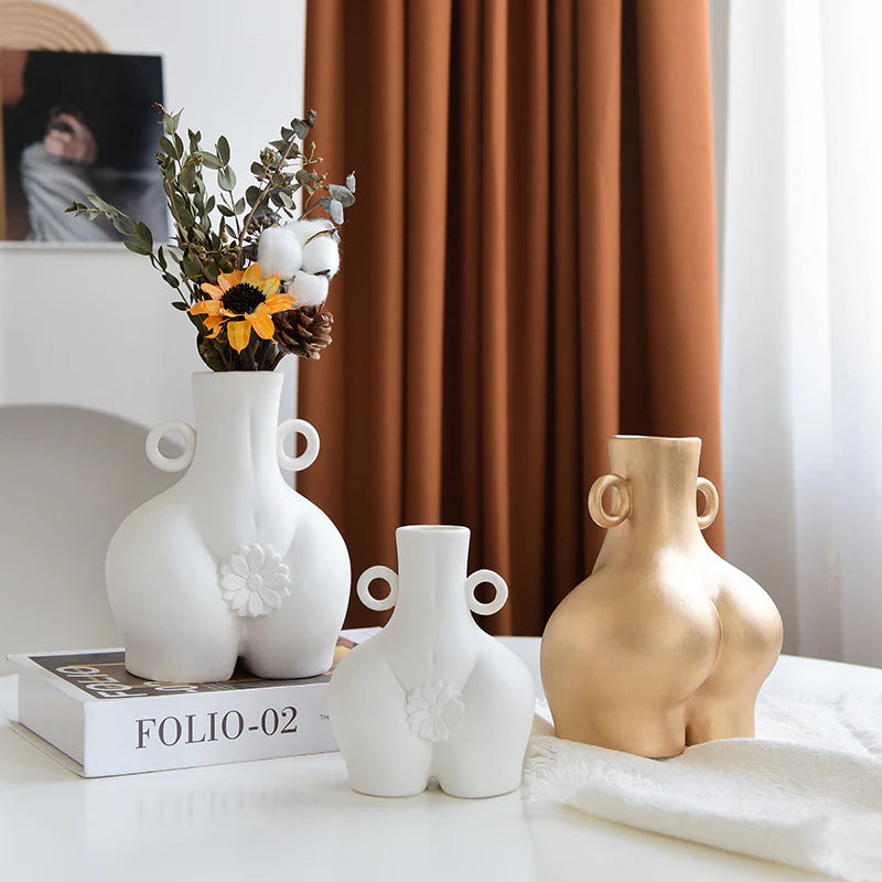 Nordic Human Body Ceramics Vases Home Decoration Accessories Office Dining Table Flower Arrangement - Product image 1