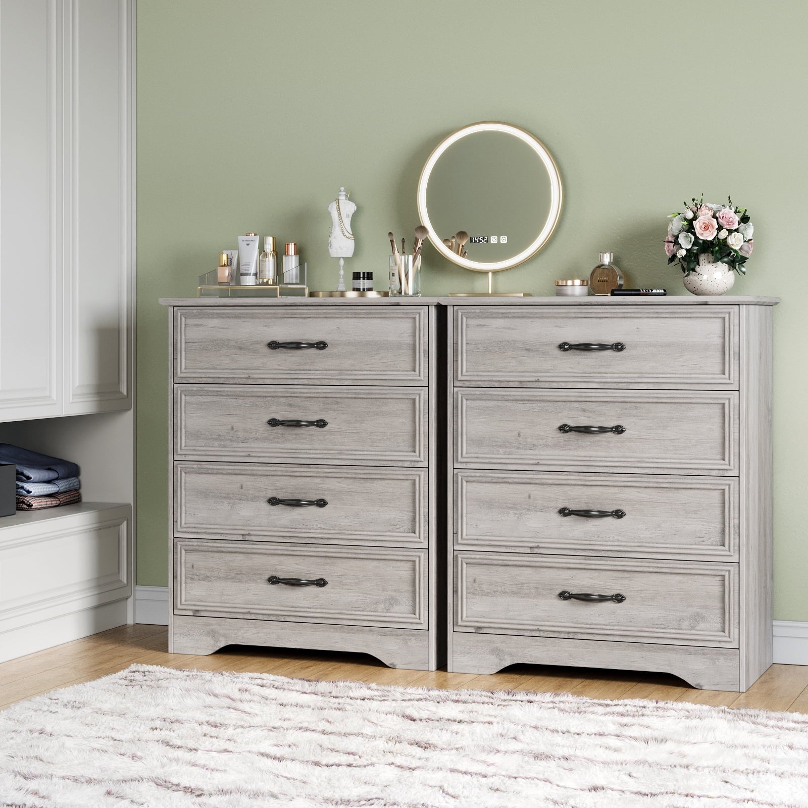 Holliwill 4 Drawer Dressers for Bedroom, Modern Wood Chest of Drawers Storage Cabinet for Living Room - Product image 8