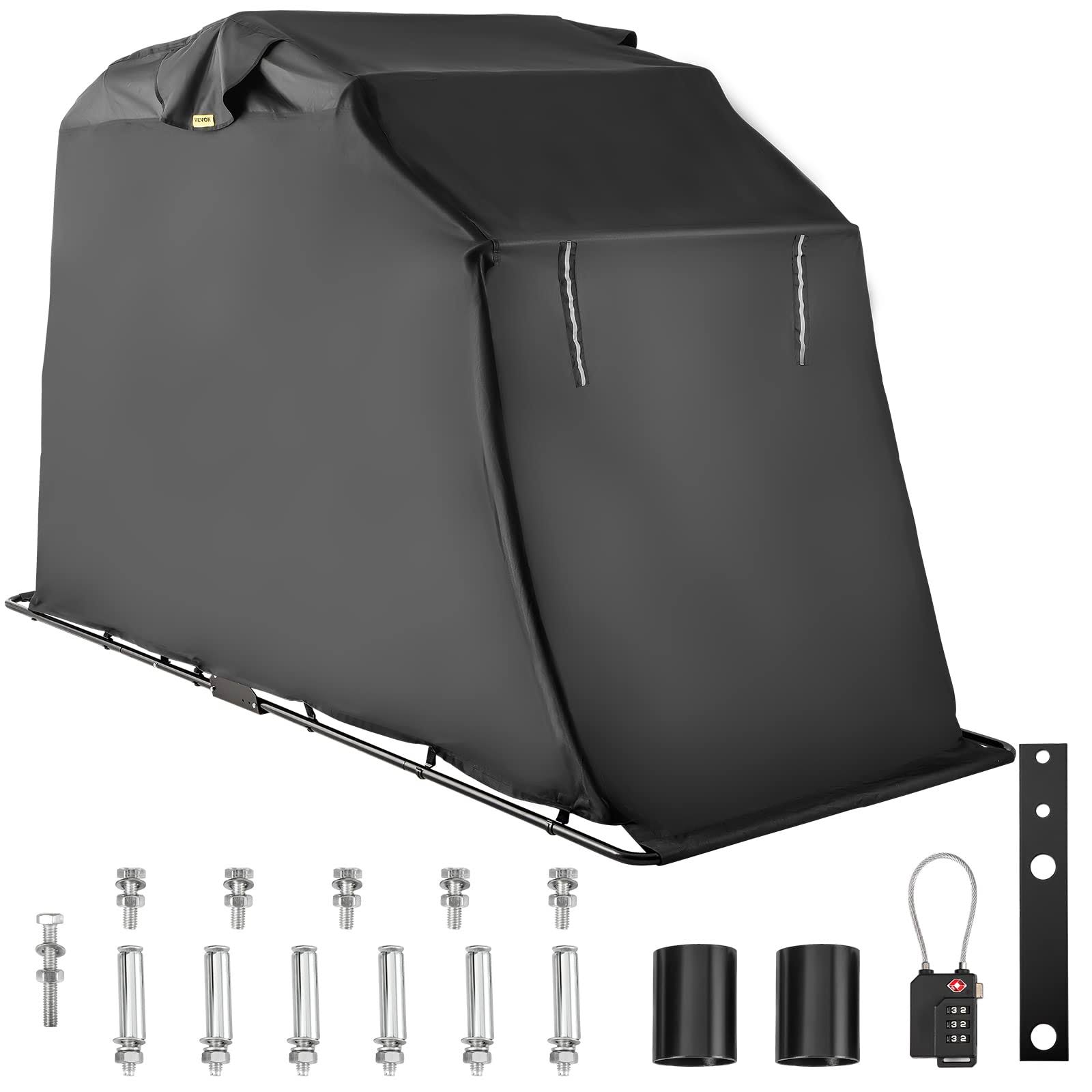 VEVOR Motorcycle Shelter, Waterproof Motorcycle Cover, Heavy Duty Motorcycle Shelter Shed - Product image 1