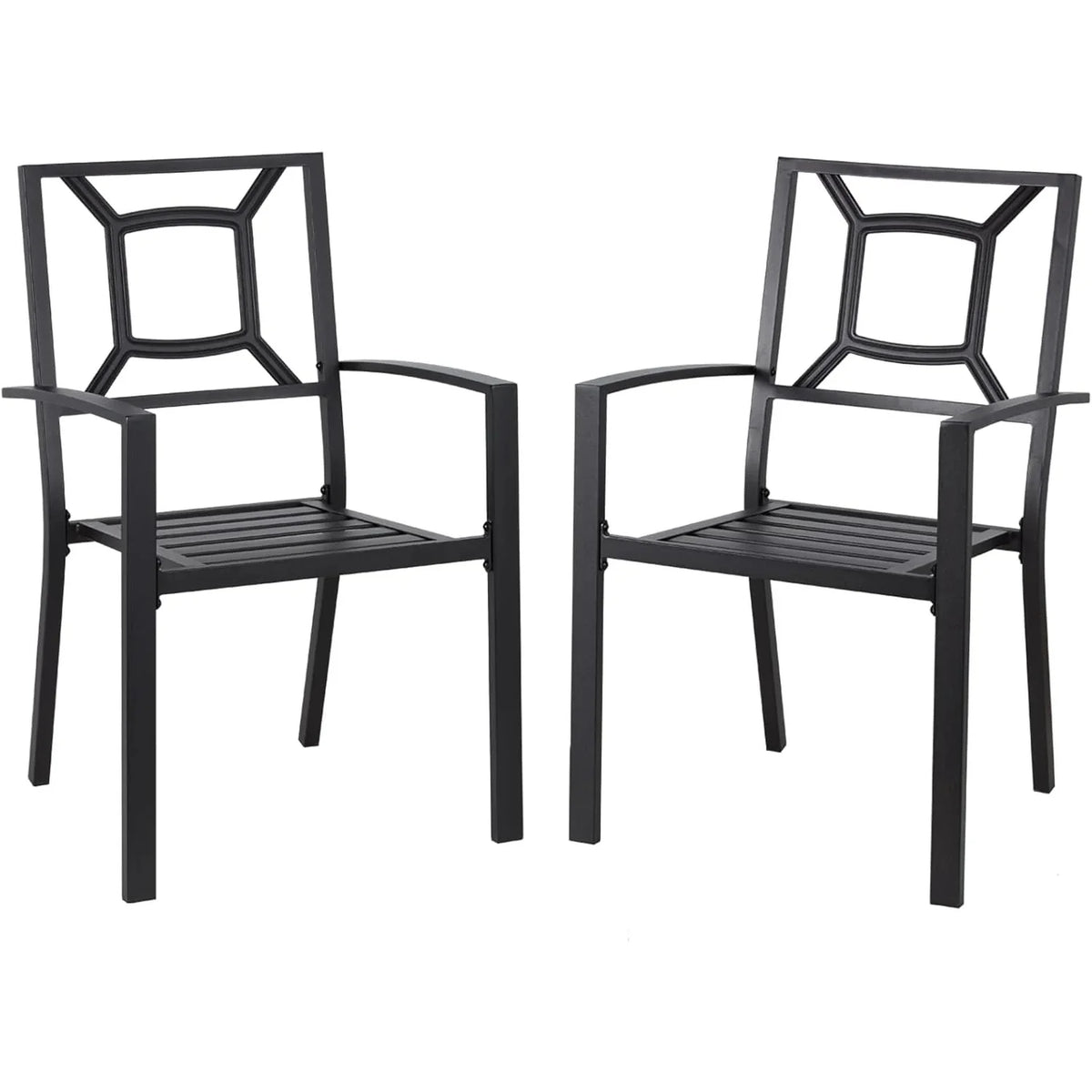 AECOJOY Metal Dining Chairs, Outdoor Patio Dining Chairs with Armrest - Product image 15
