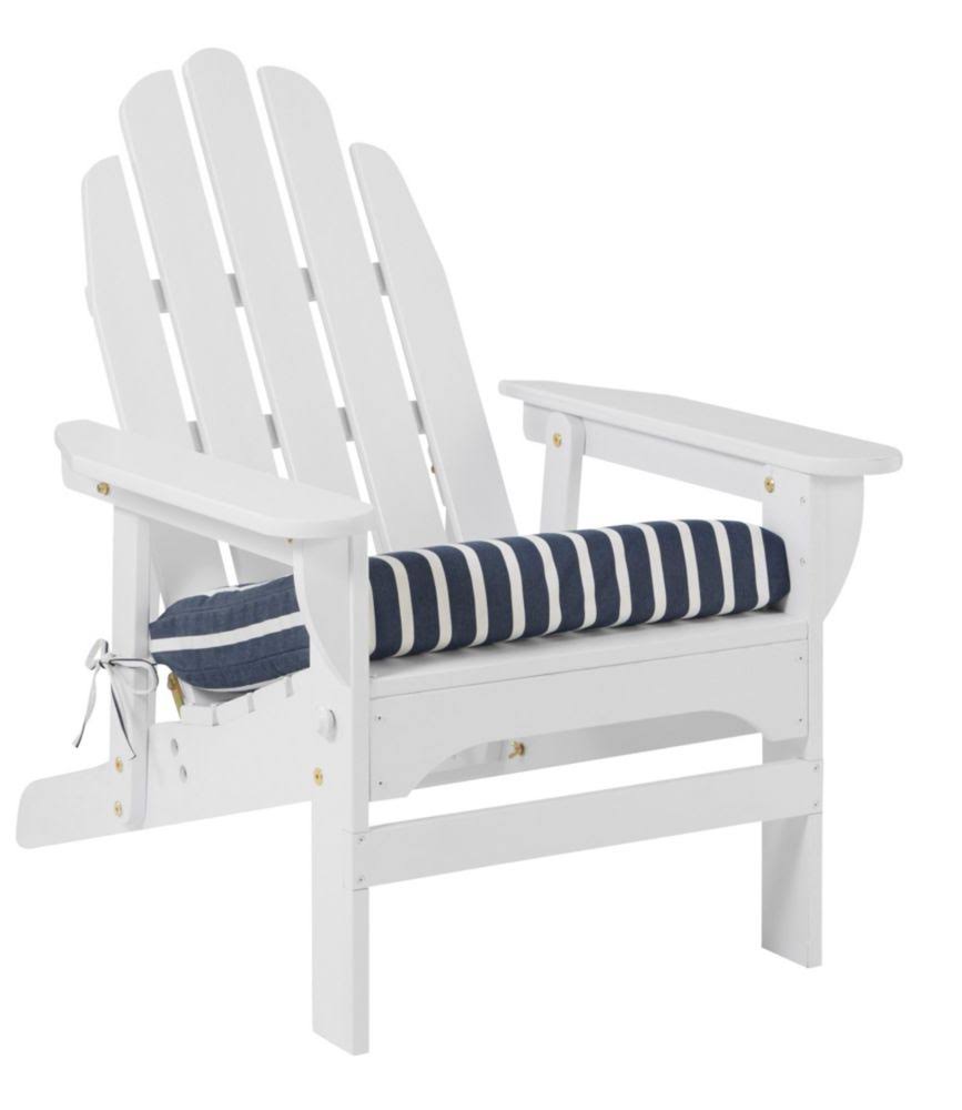 Casco Bay Adirondack Chair Seat Cushion Stripe Blue | L.L.Bean