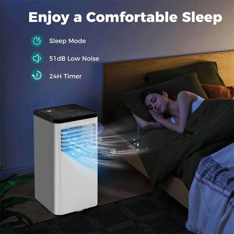 10000 BTU Portable Air Conditioner, 3-in-1 AC Unit, Fan & Dehumidifier with Sleep Mode - Product image 6