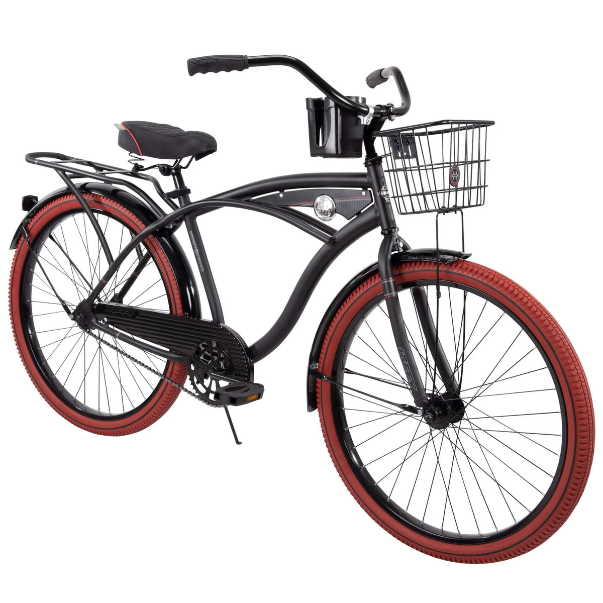 Huffy 26" Nel Lusso Men'S Cruiser Bike, Matte Black - Product image 1